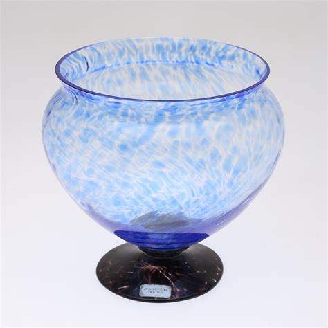 Images For 1388201 BOWL VASE 3 Parts Glass Lindshammar Auctionet