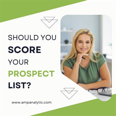 Should You Score Your Prospect List