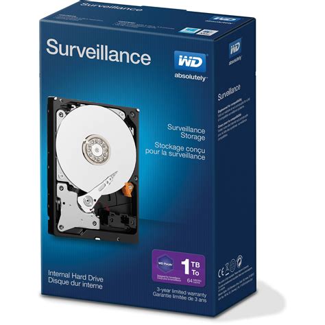 Wd 1tb Purple 35 Surveillance Internal Wdbgkn0010hnc Nrsn