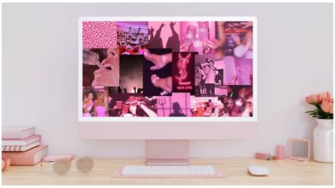 Digital Background Hot Pink Sparkly Party Aesthetic Etsy