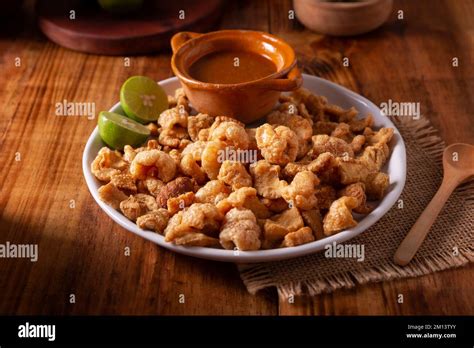 Chicharrones Deep Fried Pork Rinds Crispy Pork Skin Pieces