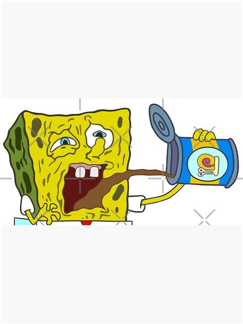 "SpongeBob eating snail po" Poster for Sale by sjwat | Redbubble