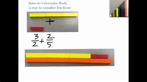 Intro To Cuisenaire Rods For Fractions Youtube