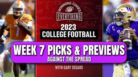 College Football Week 7 2023 Spread Picks And Predictions 20 Games