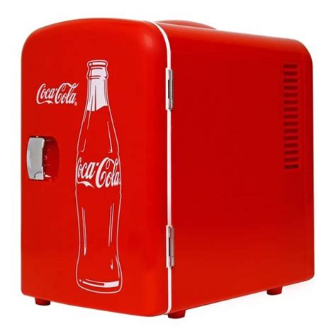 Coca Cola Classic Mini Refrigeradora Port Til Estilo Retro Capacidad