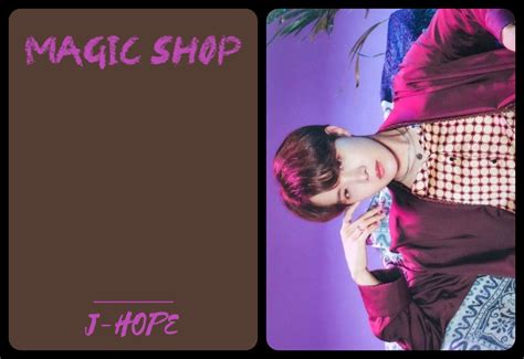 Magic Shop Official Photocards Printables J Hope Photo Cards Magic