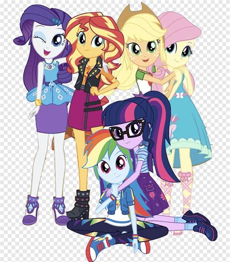 Twilight Sparkle Applejack Rarity My Little Pony Equestria Girls Mane