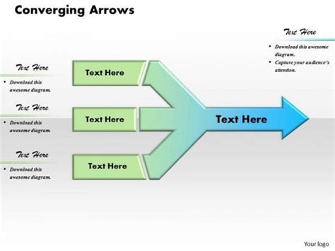 Converging Arrows PowerPoint Presentation Template