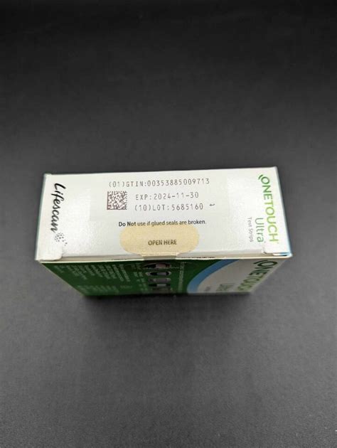 100 One Touch Ultra Blood Glucose Test Strips 1x100 11 30 2024 EBay