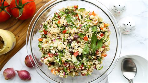 Mediterranean Brown Rice Salad Tiger Corporation