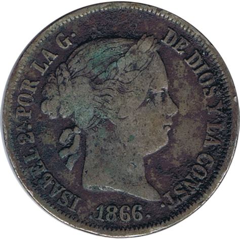 Moneda De Espa A Isabel Ii Centimos De Escudo De