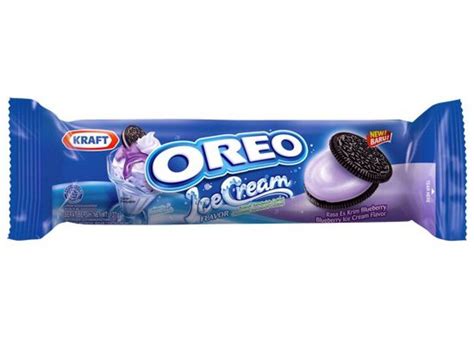 Oreo Ice Cream Blueberry Sandwich Cookies 133g Lazada