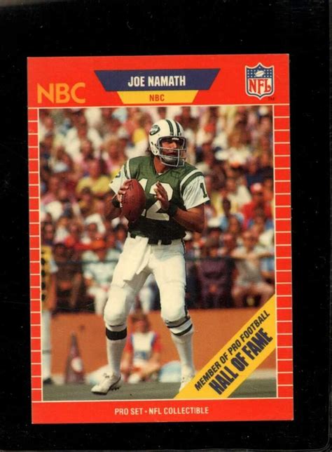 Amazon Pro Set Announcers Joe Namath Exmt Ny Jets Hof