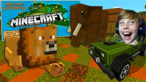 Minecraft Wildlife Savanna Ep 1 Mod Gameplay YouTube