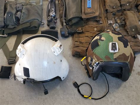 HGU 84 Flight Helmet Lot Pilot Helmet Rare CMU 33 Survival Vest SRU