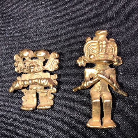 Vintage Lot Of Mayan Aztec Totems Euc Alva Museum R Gem