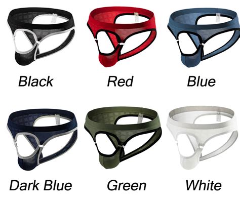 Sexy Ice Silk Hollow Lightweight Stretch Smooth Thong Lingerie For Men Briefs Mesh T Back