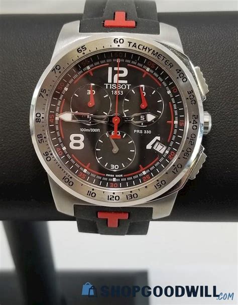 Tissot Prs 330 T036417a Swiss Chronograph Watch Black Face