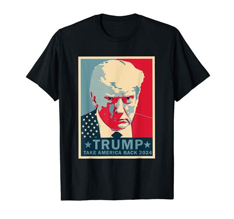 Caterpillar Trump Mug Shot 2024 Trump Take America Back T Shirt In Black Lyst