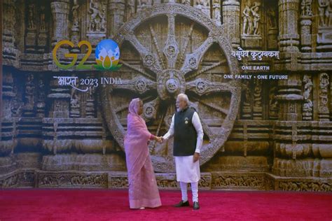 G20 Replica Of Odishas Iconic Konark Wheel Welcomes World Leaders