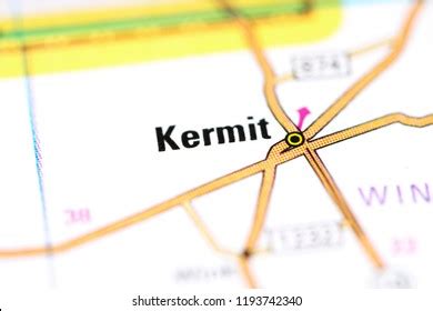 Kermit Texas Usa On Map Stock Photo 1193742340 | Shutterstock