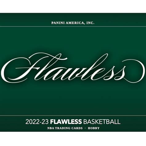 Panini Flawless Basketball Checklist Set Details Reviews