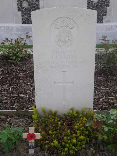 Coatbridge And The Great War Memorial For Private John Cassidy