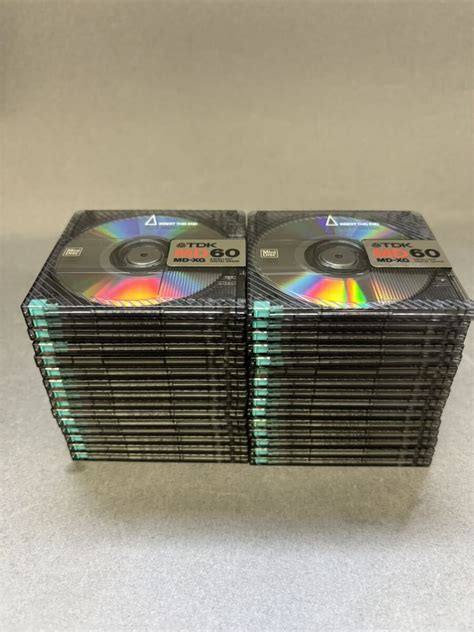 やや傷や汚れありMD ミニディスク minidisc 中古 初期化済 TDK MD XG 60 30枚セット ケースなしの落札情報詳細