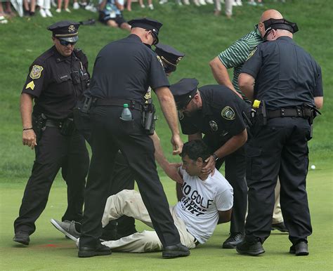 How protesters managed to disrupt PGA Tour's Travelers Championship