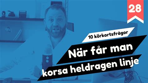 Teoriprov När Får Man Korsa En Heldragen Linje 10 Körkortsfrågor