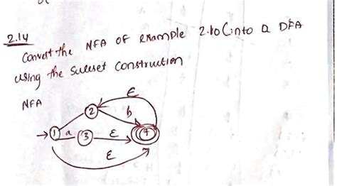 Solved Convert A Given Nfa Into A Dfa Without Transition Using The