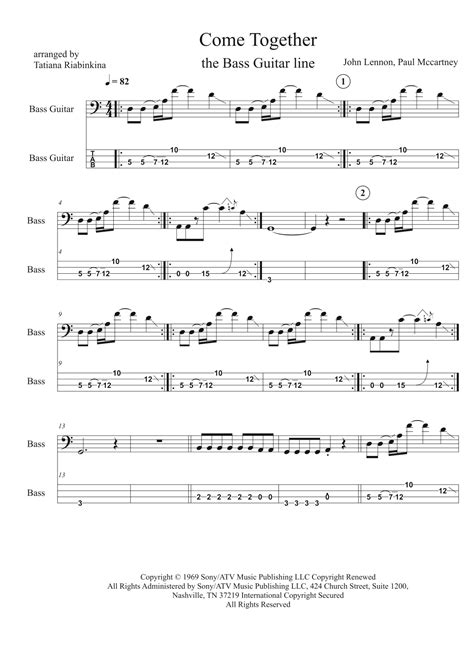 Come Together Arr Tatiana Riabinkina By Aerosmith Sheet Music For