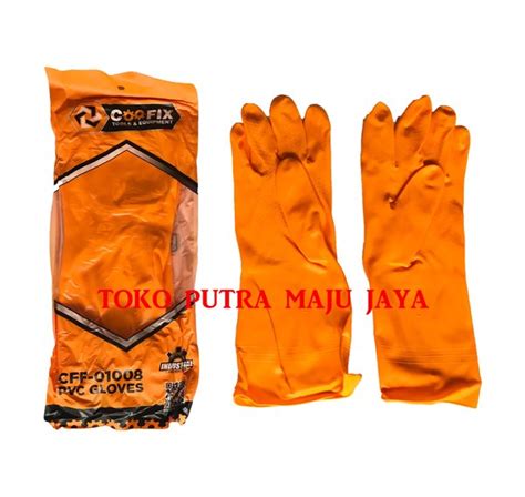 Jual Sarung Tangan Karet Tebal Latex Cat Rumah Tangga Pvc Gloves Coofix