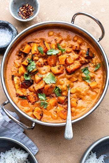 Roasted Butternut Squash And Chickpea Curry Cupful Of Kale