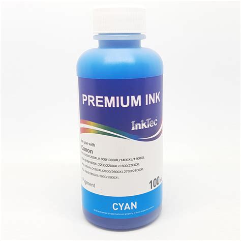 Чернила Canon InkTec (C5000-100MC) Cyan Pigment (голубые, синие ...