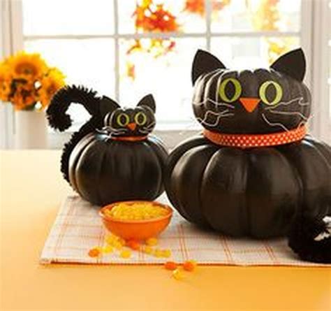 15 Black Cat Pumpkins And Other Creative No Carve Pumpkin Ideas On Creative No Carve Pumpkin