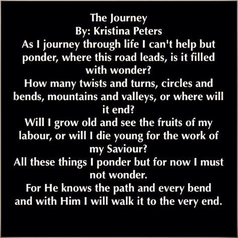 The Journey Poem About Life S Journey Poems About Life Poems Deep Thoughts