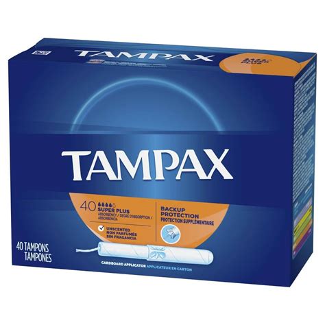 Tampax Cardboard Super Plus Absorbency Anti Slip Grip Leakguard Skirt