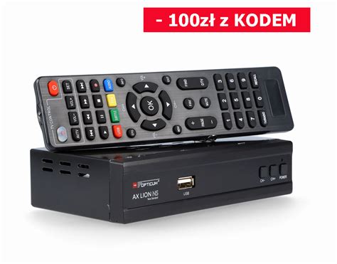 Odbiornik DVB T T2 C Opticum AX LION NS H 265 HEVC