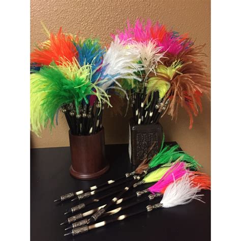 Porcupine Quill Pen With Ostrich Feather Ostrich Feathers Feather