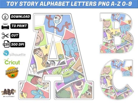 Toy Story Alphabet Letters Png Mr Alphabets