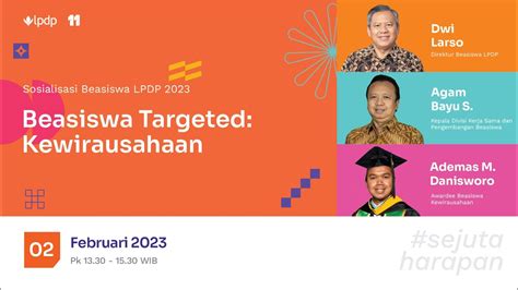 Sosialisasi Beasiswa LPDP 2023 Beasiswa Targeted Kewirausahaan YouTube