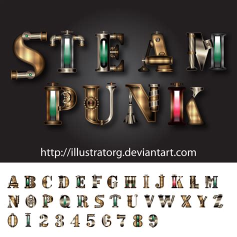 Steampunk Font Steampunk Font Steampunk Punk Font