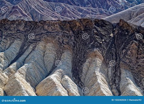 Stone Surface. Badlands, Zabriskie Point Loop Death Valley National ...