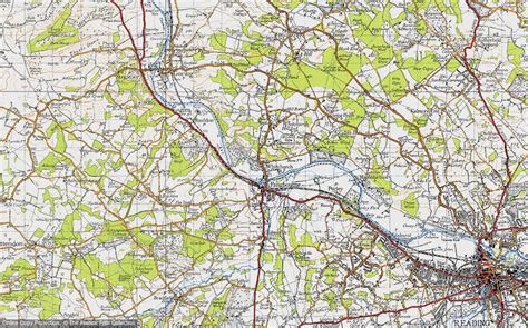 Historic Ordnance Survey Map Of Whitchurch On Thames 1947