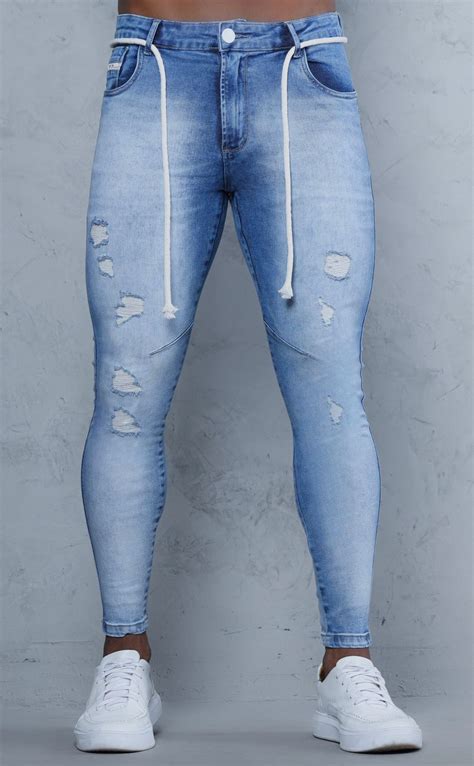 Calça Jeans Skinny Azul Claro Harpia Moda