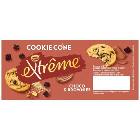 Conos Con Helado De Choco Brownie Extreme Cookie Nestl Ud