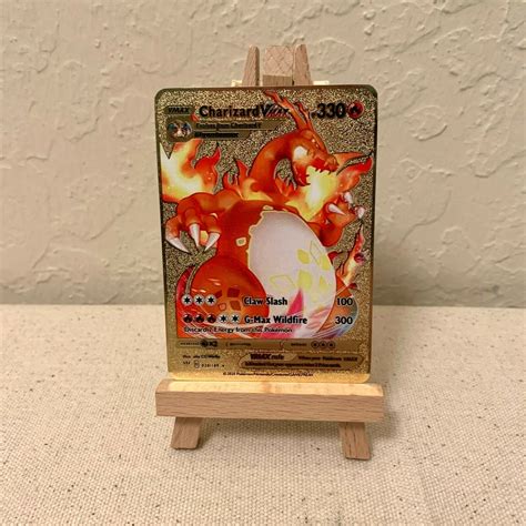 Mavin Charizard Vmax Darkness Ablaze Custom Gold Metal