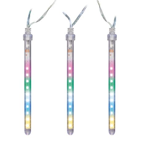 Holiday Time 10 Count Multicolor LED Dripping Mini Icicle Christmas