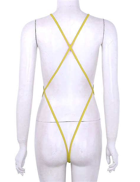 Sexy Women Lady Micro Thong Bra Mini Bikini Swimwear Slingshot Monokini Bodysuit EBay